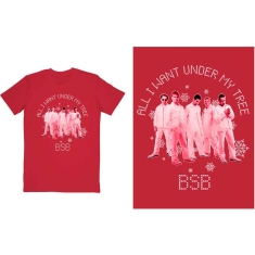 Backstreet Boys - All I Want Xmas Uni Red T-Shirt  (L)