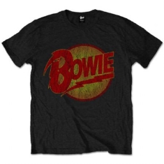 David Bowie - David Bowie Kids T-Shirt: Vintage Diamond Dogs Logo (Black)