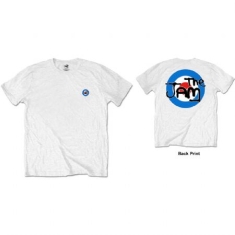 The Jam -  Unisex T-Shirt: Target Logo (Back Print - Retail Pack) (S)