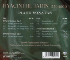 Marek Toporowski - Jadin: Piano Sonatas, Op. 4-6 (2Cd)
