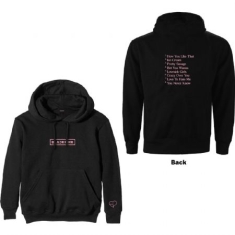 Blackpink - Unisex Pullover Hoodie: The Album Tracklist (Back Print) (Small)