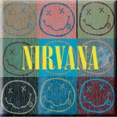 Nirvana - Fridge Magnet: Smiley Blocks