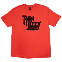 Thin Lizzy - Logo Uni Red T-Shirt  (XL)