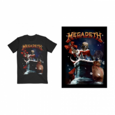 Megadeath - Santa Vic Chimney (Small) Unisex T-Shirt