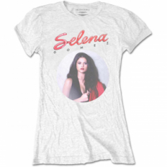 Selena Gomez - 80's Glam (Medium) Ladies White T-Shirt