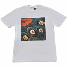 The Beatles - Rubber Soul Album Cover (Medium) Unisex White T-Shirt