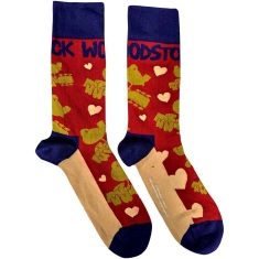 Woodstock - Birds & Hearts Uni Red Socks (Eu 40-45)