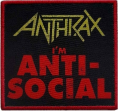 Anthrax - Anti-Social Printed Patch
