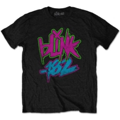 Blink-182 - Unisex T-Shirt: Neon Logo (Medium)