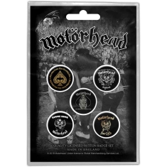 Motorhead - Clean Your Clock Button Badge Pack