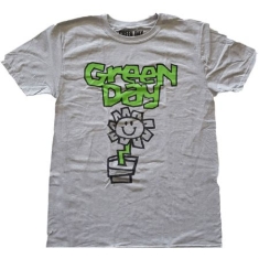 Green Day - Unisex T-Shirt: Flower Pot (Large)