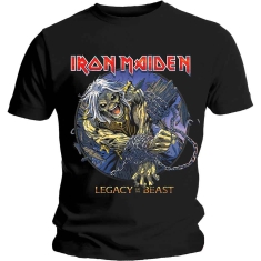 Iron Maiden - Unisex T-Shirt: Eddie Chained Legacy (Large)