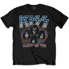 Kiss - Unisex T-Shirt: Alive In '77 (Small)