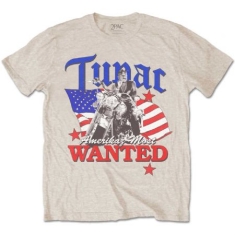 Tupac - Unisex T-Shirt: Most Wanted (Large)
