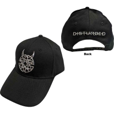 Disturbed - Sonic Silver Icon & Logo Bl Baseball C