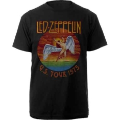 Led Zeppelin - Usa Tour 75 Uni Bl T-Shirt  (XL)