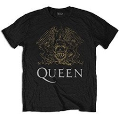 Queen - Unisex T-Shirt: Crest (Small)