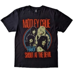 Motley Crue - Unisex T-Shirt: Vintage World Tour Devil (X-Large)