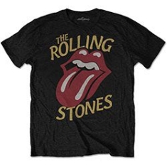 The Rolling Stones - Unisex T-Shirt: Vintage Typeface (X-Large)