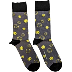 Nirvana - Socks: Happy Faces (Uk Size 7-11)