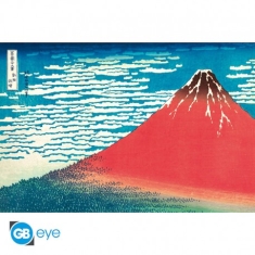 Poster  - Hokusai - Red Fuji 91.5 X 61Cm