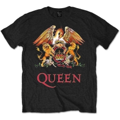 Queen - Classic Crest Boys Bl T-Shirt