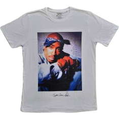 Tupac - Blue Bandana Uni Wht   