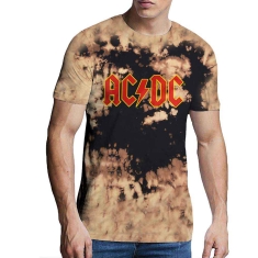 Ac/Dc - Logo Uni Bl/Tan Dip-Dye   