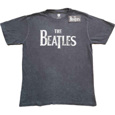 The Beatles - Drop T Logo Snow Wash Uni Char   