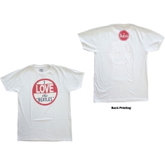 The Beatles - Vtge I Love The Beatles Uni Wht   