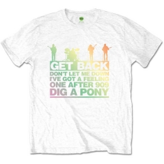 The Beatles - Get Back Gradient Uni Wht   