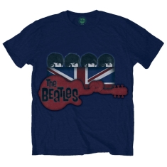 The Beatles - Guitar & Flag Uni Navy   