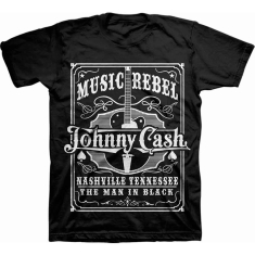 Johnny Cash - Music Rebel Uni Bl  1