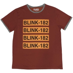 Blink-182 - Logo Repeat Ringer Uni Red   