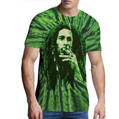 Bob Marley - Smoke Uni Green Dip-Dye   