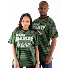 Bob Marley - Exodus Striped Uni Green/Bl   