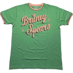 Britney Spears - Retro Text Ringer Uni Green   