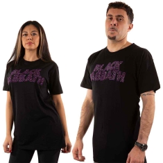 Black Sabbath - Wavy Logo Diamante Uni Bl   