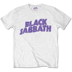 Black Sabbath - Packaged Wavy Logo Uni Wht   
