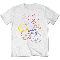 Bt21 - Faces Uni Wht   