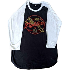 Foo Fighters - Tiger Uni Bl/Wht Raglan: 