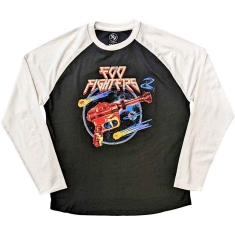 Foo Fighters - Ray Gun Uni Bl/Wht Raglan: 