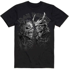 Iron Maiden - Senjutsu Large Grayscale Heads Uni Bl   