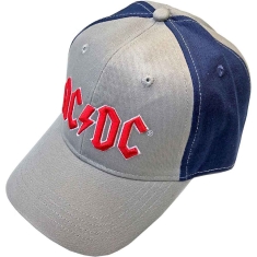 Ac/Dc - Red Logo Grey/Navy Baseball C