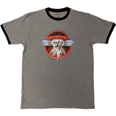 Van Halen - Circle Logo Ringer Uni Grey     (M)