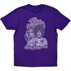 Thin Lizzy - Votww Mono Distressed Uni Purp   