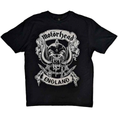 Motorhead - Crosses Sword England Crest Uni Bl   