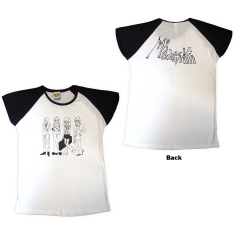 Maneskin - Mini Doodles Uni Wht/Bl Raglan: 