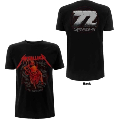 Metallica - Skull Screaming Red 72 Seasons Uni Bl   