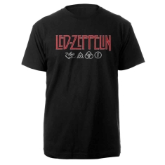 Led Zeppelin - Logo & Symbols Uni Bl   (2XL)